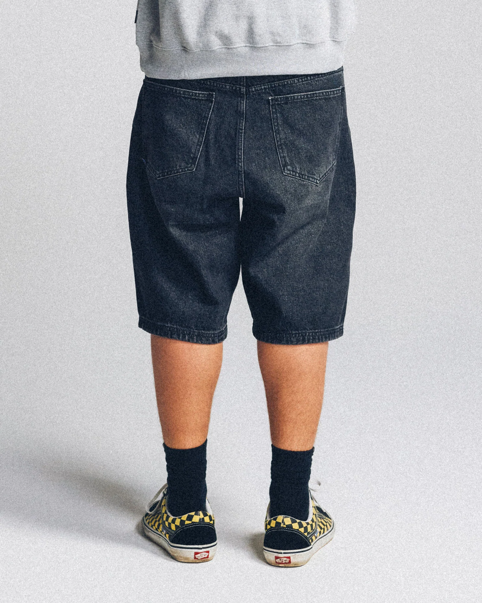 Baggy Denim Shorts - Cleansed Black - Image 3